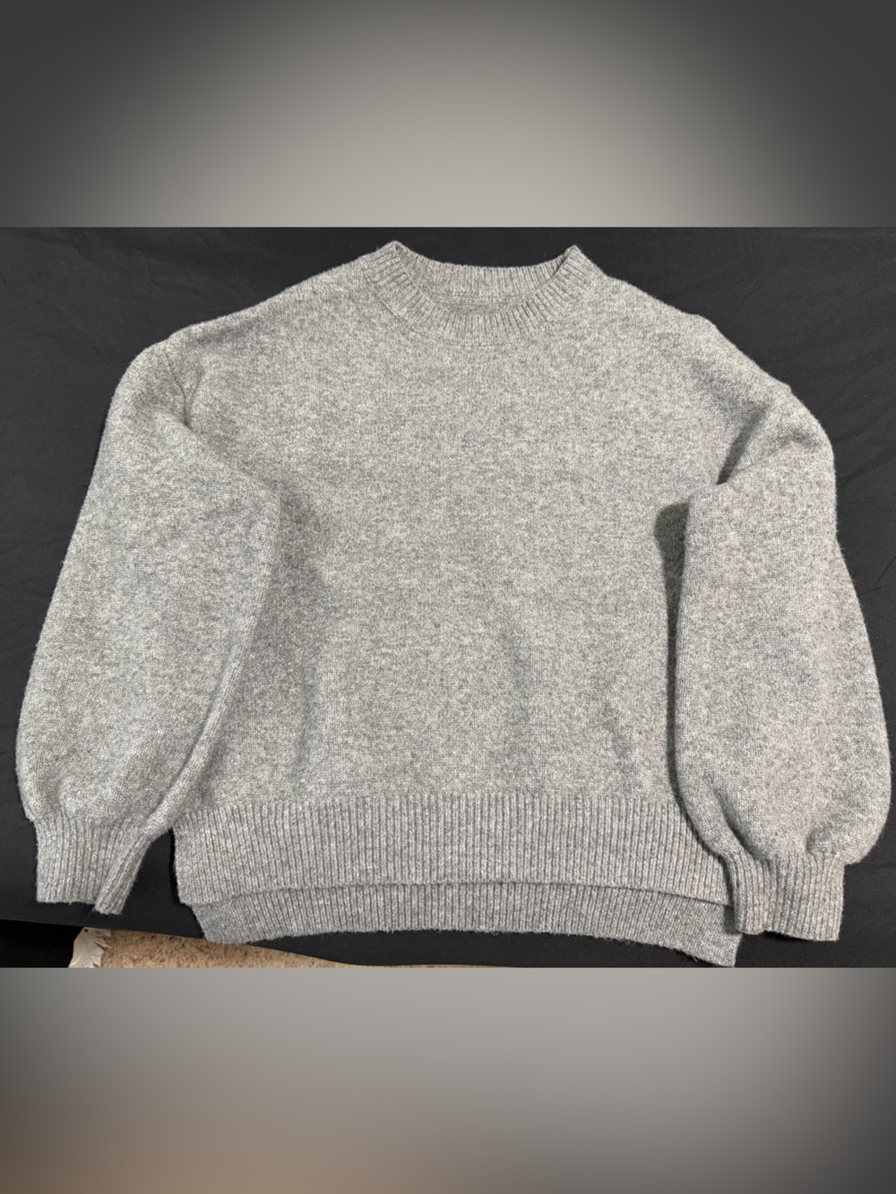 Amazon Gray Crew Neck Women's Sweater